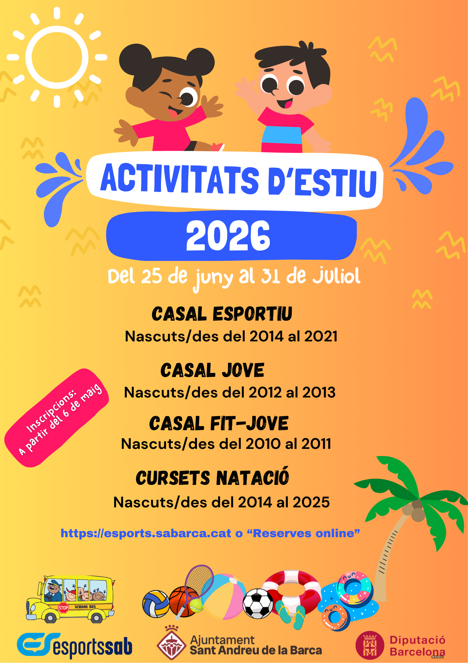 Imatge de la notícia: ACTIVITATS D'ESTIU 2026